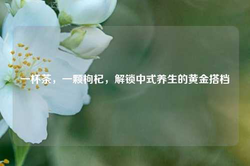 一杯茶，一颗枸杞，解锁中式养生的黄金搭档
