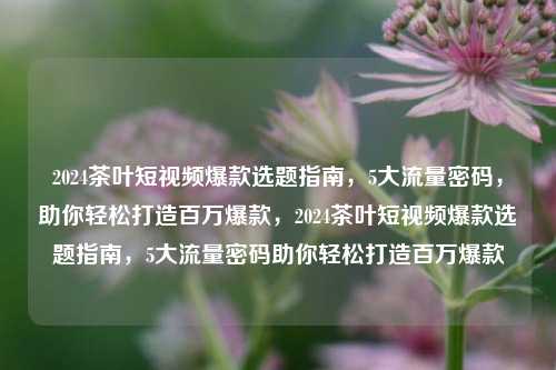 2024茶叶短视频爆款选题指南，5大流量密码，助你轻松打造百万爆款，2024茶叶短视频爆款选题指南，5大流量密码助你轻松打造百万爆款