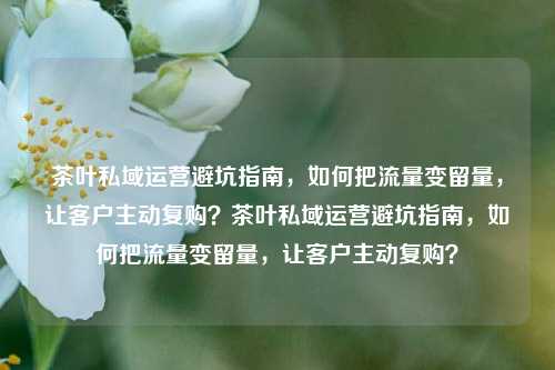 茶叶私域运营避坑指南，如何把流量变留量，让客户主动复购？茶叶私域运营避坑指南，如何把流量变留量，让客户主动复购？