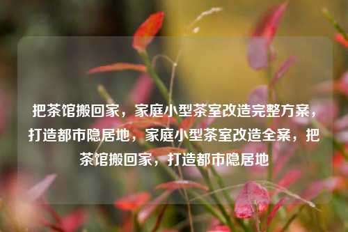 把茶馆搬回家，家庭小型茶室改造完整方案，打造都市隐居地，家庭小型茶室改造全案，把茶馆搬回家，打造都市隐居地