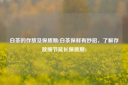 白茶的存放及保质期(白茶保鲜有妙招，了解存放细节延长保质期)