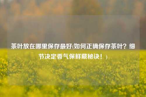 茶叶放在哪里保存最好(如何正确保存茶叶？细节决定香气保鲜藏秘诀！)